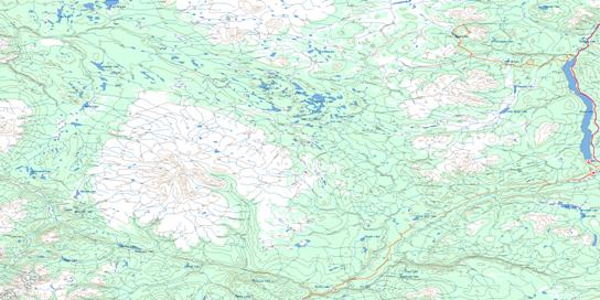 Dease Lake Topo Map 104J at 1:250,000 Scale