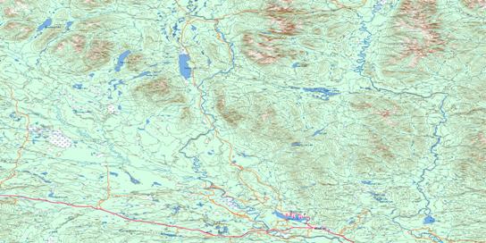 Watson Lake Topo Map 105A at 1:250,000 Scale
