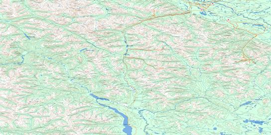 Quiet Lake Topo Map 105F at 1:250,000 Scale