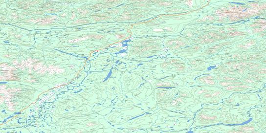 Sheldon Lake Topo Map 105J at 1:250,000 Scale