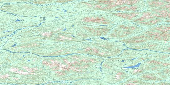 Lansing Range Topo Map 105N at 1:250,000 Scale