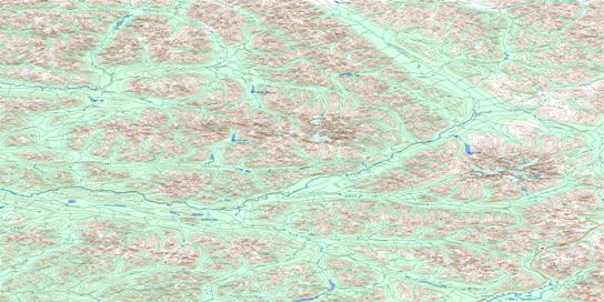 Niddery Lake Topo Map 105O at 1:250,000 Scale