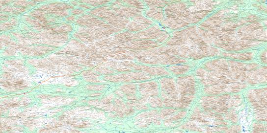 Sekwi Mountain Topo Map 105P at 1:250,000 Scale