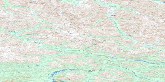 Nash Creek Topo Map 106D at 1:250,000 Scale