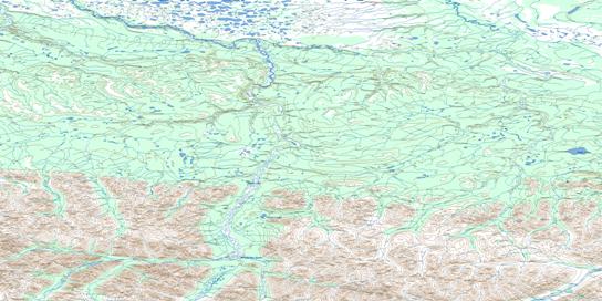 Ramparts River Topo Map 106G at 1:250,000 Scale