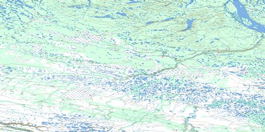 Ontaratue River Topo Map 106J at 1:250,000 Scale