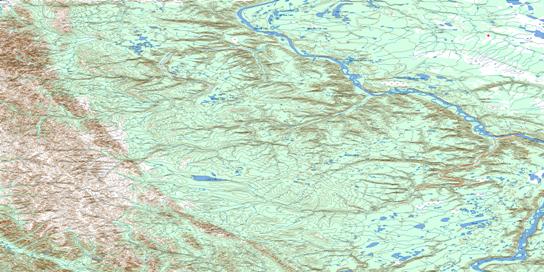 Trail River Topo Map 106L at 1:250,000 Scale