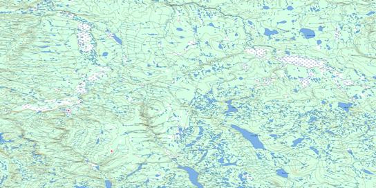 Canot Lake Topo Map 106P at 1:250,000 Scale
