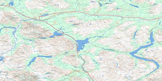Dezadeash Range Topo Map 115A at 1:250,000 Scale