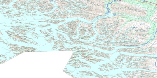 Mount St Elias Topo Map 115B at 1:250,000 Scale