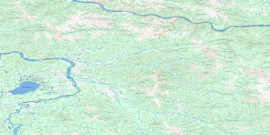 Stevenson Ridge Topo Map 115J at 1:250,000 Scale