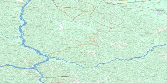 Stewart River Topo Map 115O at 1:250,000 Scale