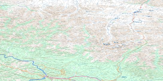 Dawson Topo Map 116B at 1:250,000 Scale