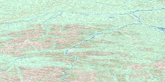 Hart River Topo Map 116H at 1:250,000 Scale