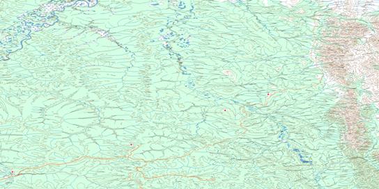 Eagle River Topo Map 116I at 1:250,000 Scale