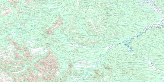 Porcupine River Topo Map 116J at 1:250,000 Scale