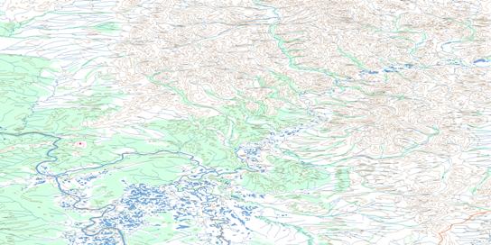 Bell River Topo Map 116P at 1:250,000 Scale