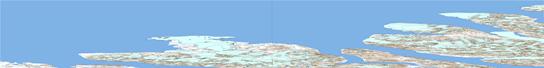 Yelverton Inlet Topo Map 340F at 1:250,000 Scale