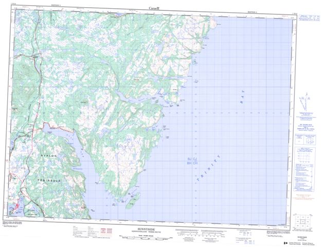 Sunnyside Topographic Paper Map 001N13 at 1:50,000 scale