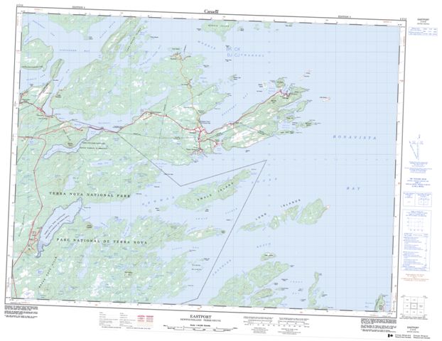 Eastport Topographic Paper Map 002C12 at 1:50,000 scale