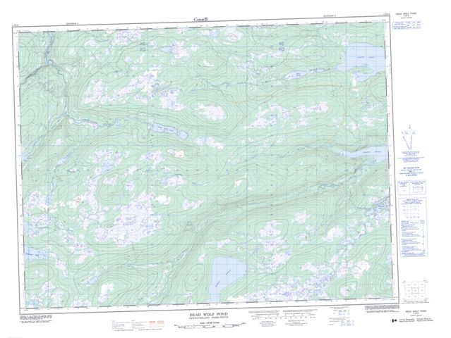 Dead Wolf Pond Topographic Paper Map 002D10 at 1:50,000 scale