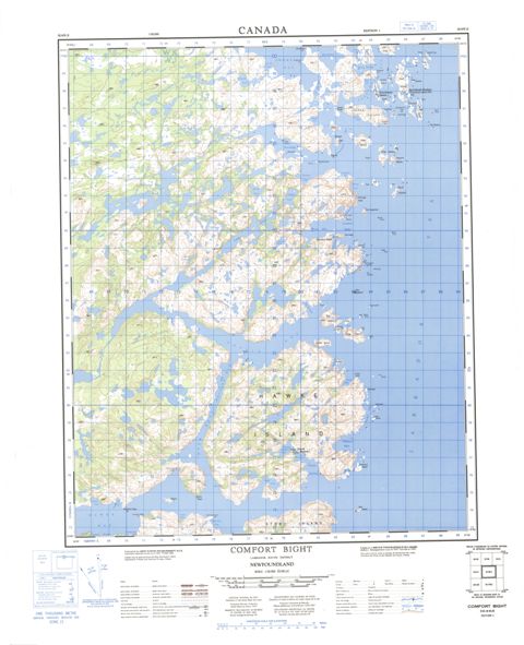 Comfort Bight Topographic Paper Map 003E04 at 1:50,000 scale
