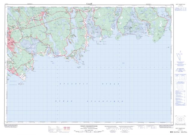 West Chezzetcook Topographic Paper Map 011D11 at 1:50,000 scale