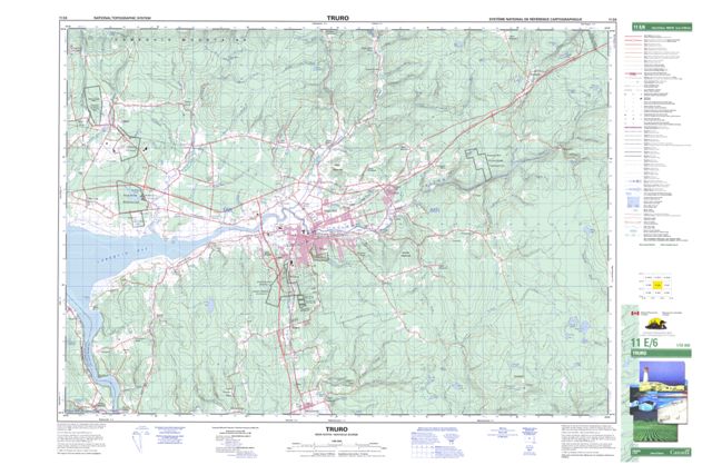 Truro Topographic Paper Map 011E06 at 1:50,000 scale