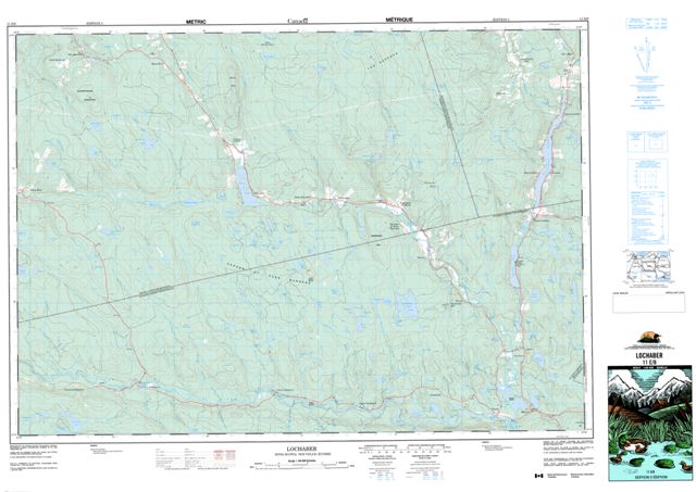 Lochaber Topographic Paper Map 011E08 at 1:50,000 scale