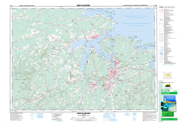 New Glasgow Topographic Paper Map 011E10 at 1:50,000 scale