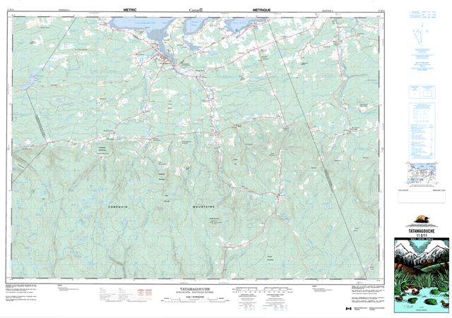 Tatamagouche Topographic Paper Map 011E11 at 1:50,000 scale