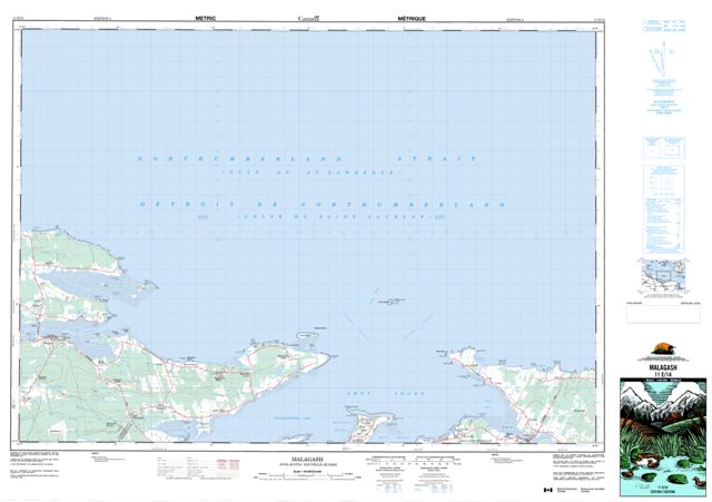 Malagash Topographic Paper Map 011E14 at 1:50,000 scale
