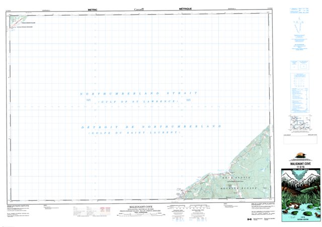 Malignant Cove Topographic Paper Map 011E16 at 1:50,000 scale