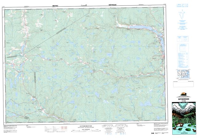 Guysborough Topographic Paper Map 011F05 at 1:50,000 scale