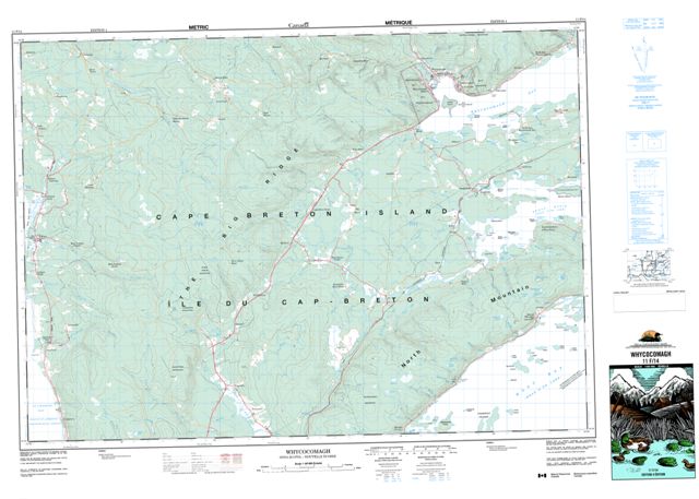 Whycocomagh Topographic Paper Map 011F14 at 1:50,000 scale