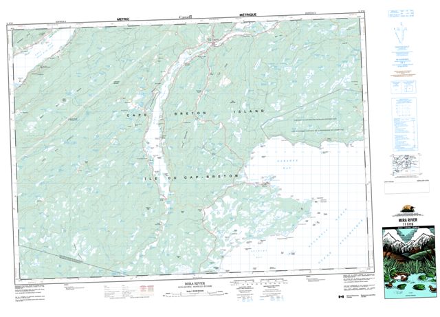 Mira River Topographic Paper Map 011F16 at 1:50,000 scale