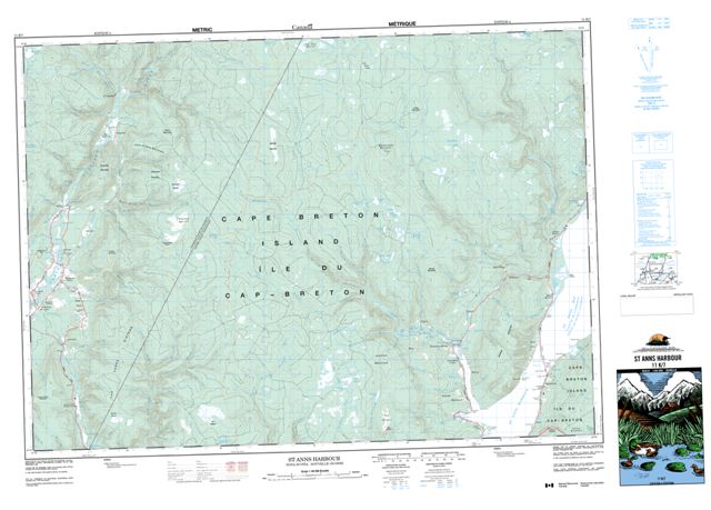 St Anns Harbour Topographic Paper Map 011K07 at 1:50,000 scale