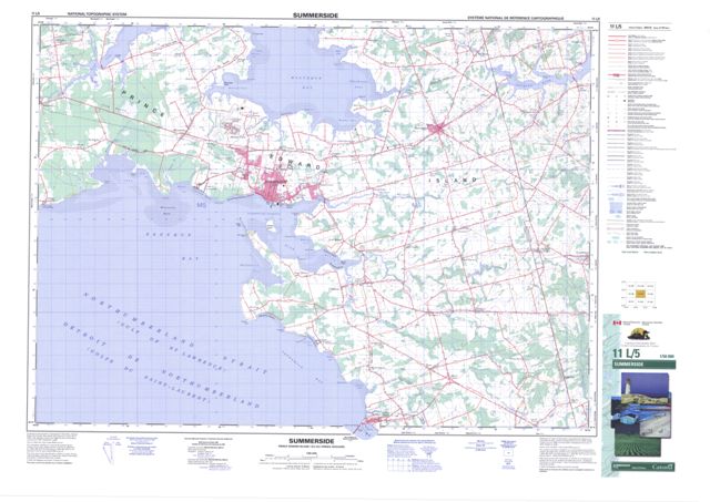Summerside Topographic Paper Map 011L05 at 1:50,000 scale