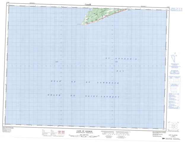Cape St George Topographic Paper Map 012B06 at 1:50,000 scale