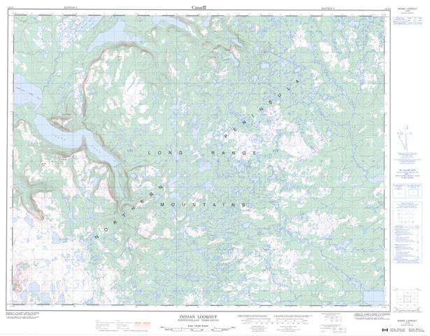 Indian Lookout Topographic Paper Map 012I03 at 1:50,000 scale
