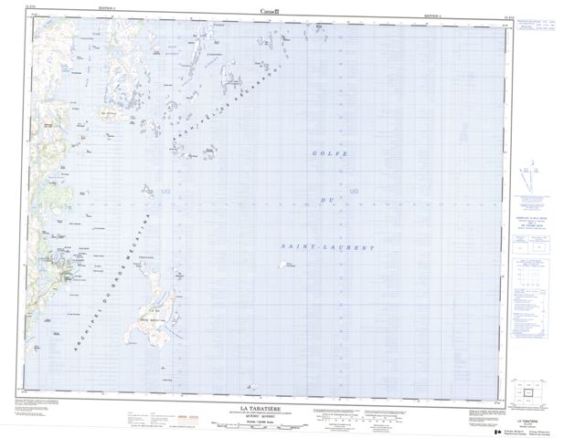 La Tabatiere Topographic Paper Map 012J15 at 1:50,000 scale