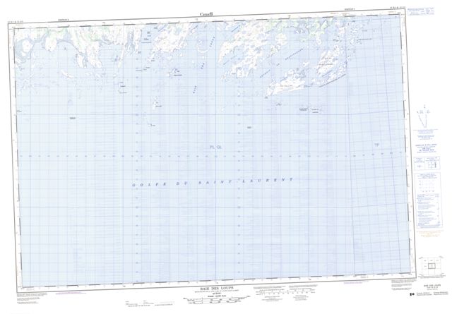 Baie Des Loups Topographic Paper Map 012K01 at 1:50,000 scale