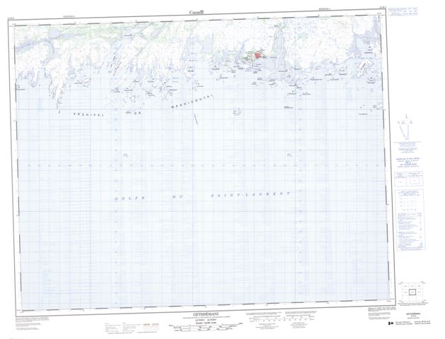 Gethsemani Topographic Paper Map 012K02 at 1:50,000 scale