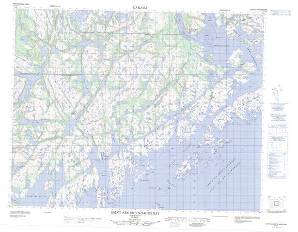 St-Augustin-Saguenay Topographic Paper Map 012O02 at 1:50,000 scale