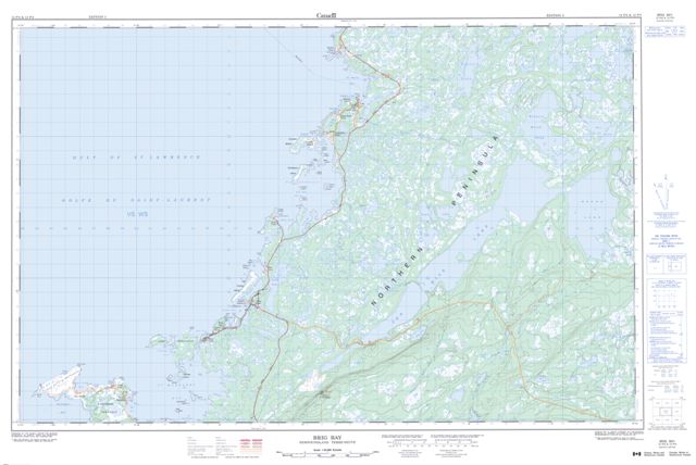 Brig Bay Topographic Paper Map 012P02 at 1:50,000 scale