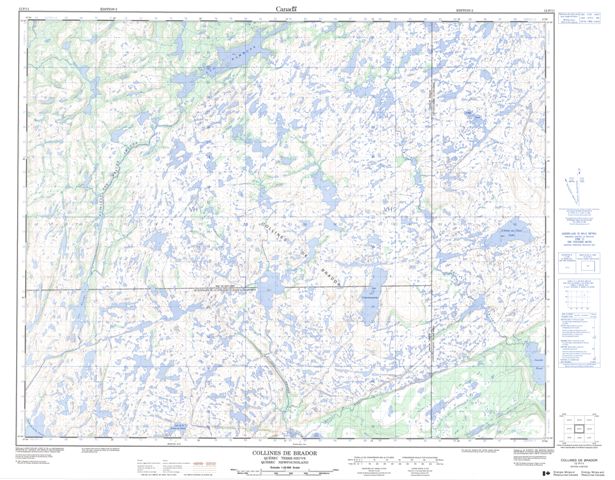Collines De Brador Topographic Paper Map 012P11 at 1:50,000 scale