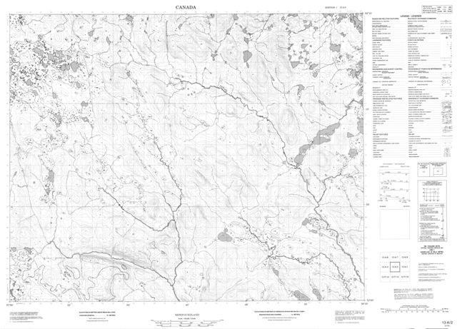 No Title Topographic Paper Map 013A02 at 1:50,000 scale