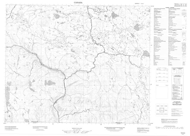 No Title Topographic Paper Map 013A04 at 1:50,000 scale