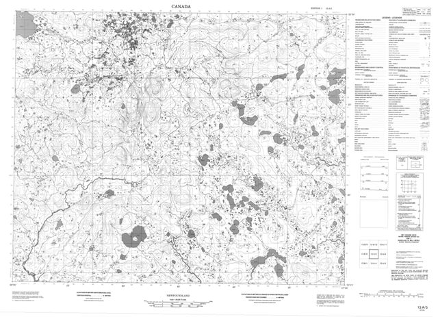 No Title Topographic Paper Map 013A05 at 1:50,000 scale