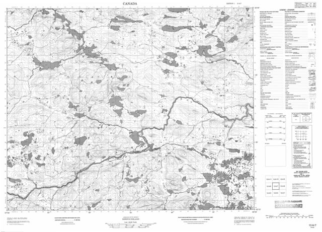 No Title Topographic Paper Map 013A07 at 1:50,000 scale